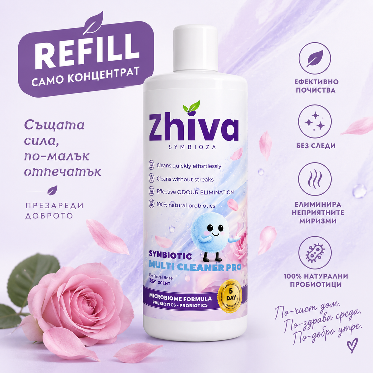 REFIL Микробиомен Концентрат за Почистване | 500ml.